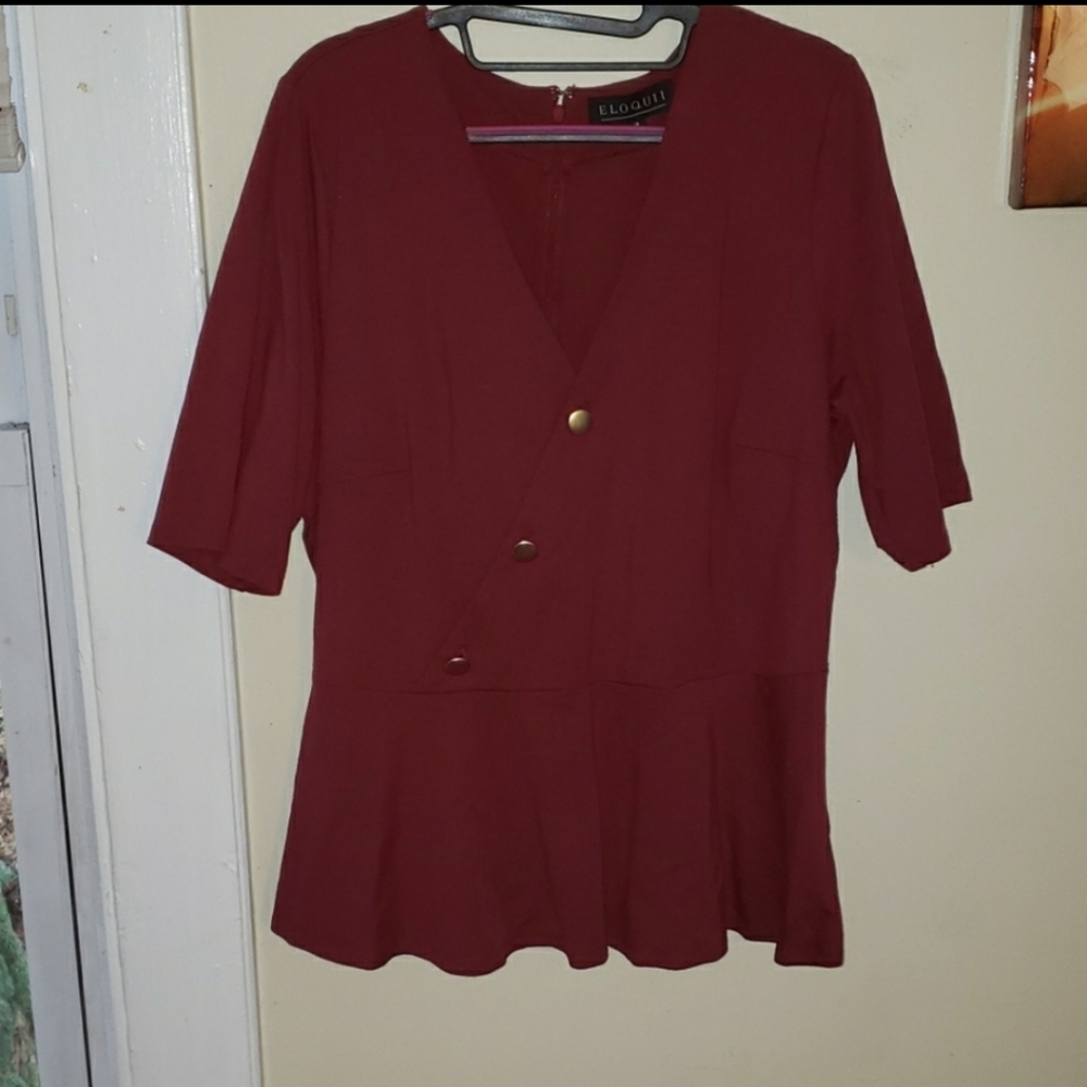 Eloquii Peplum Top 18W